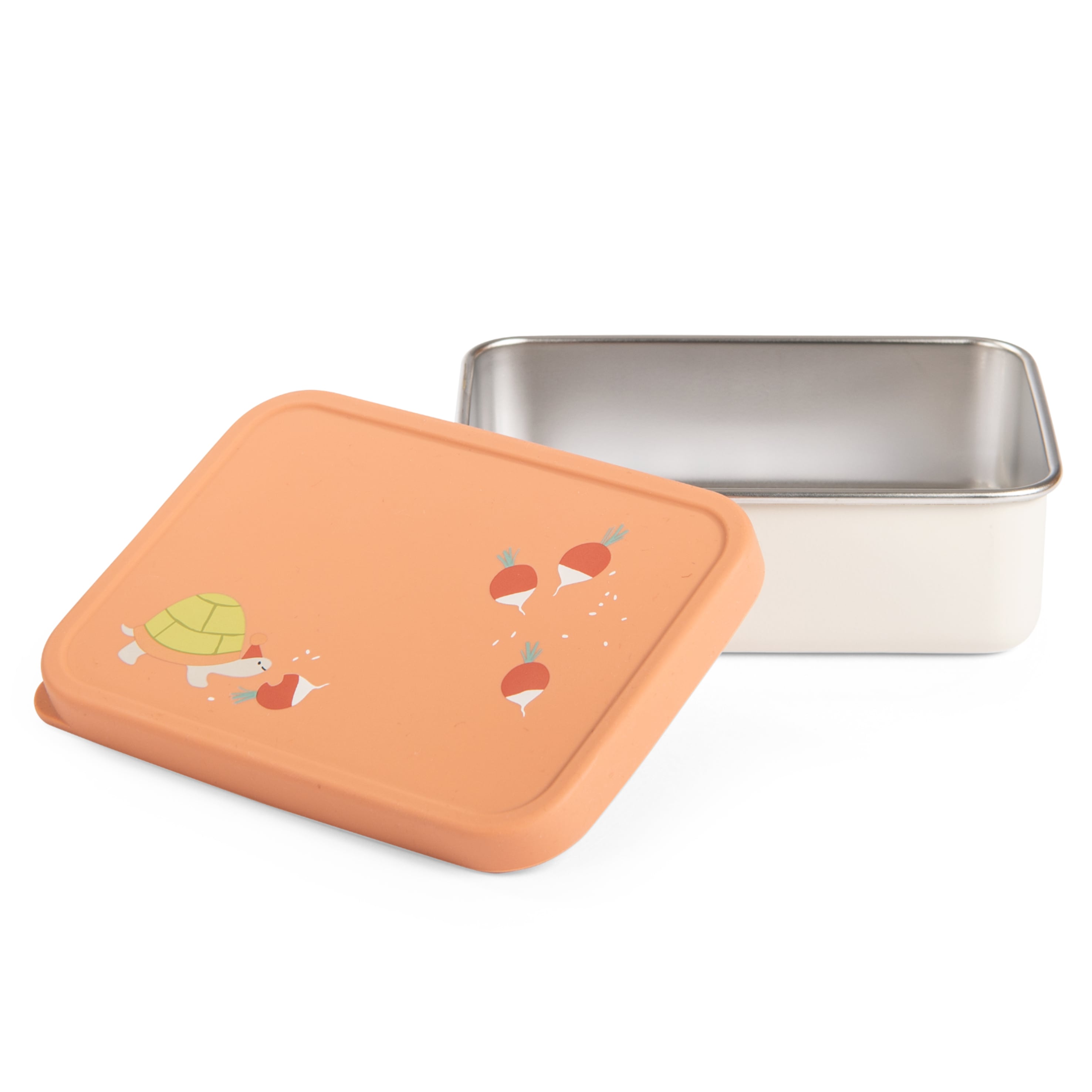 Porta merenda in acciaio inox, Tre piccoli coniglietti