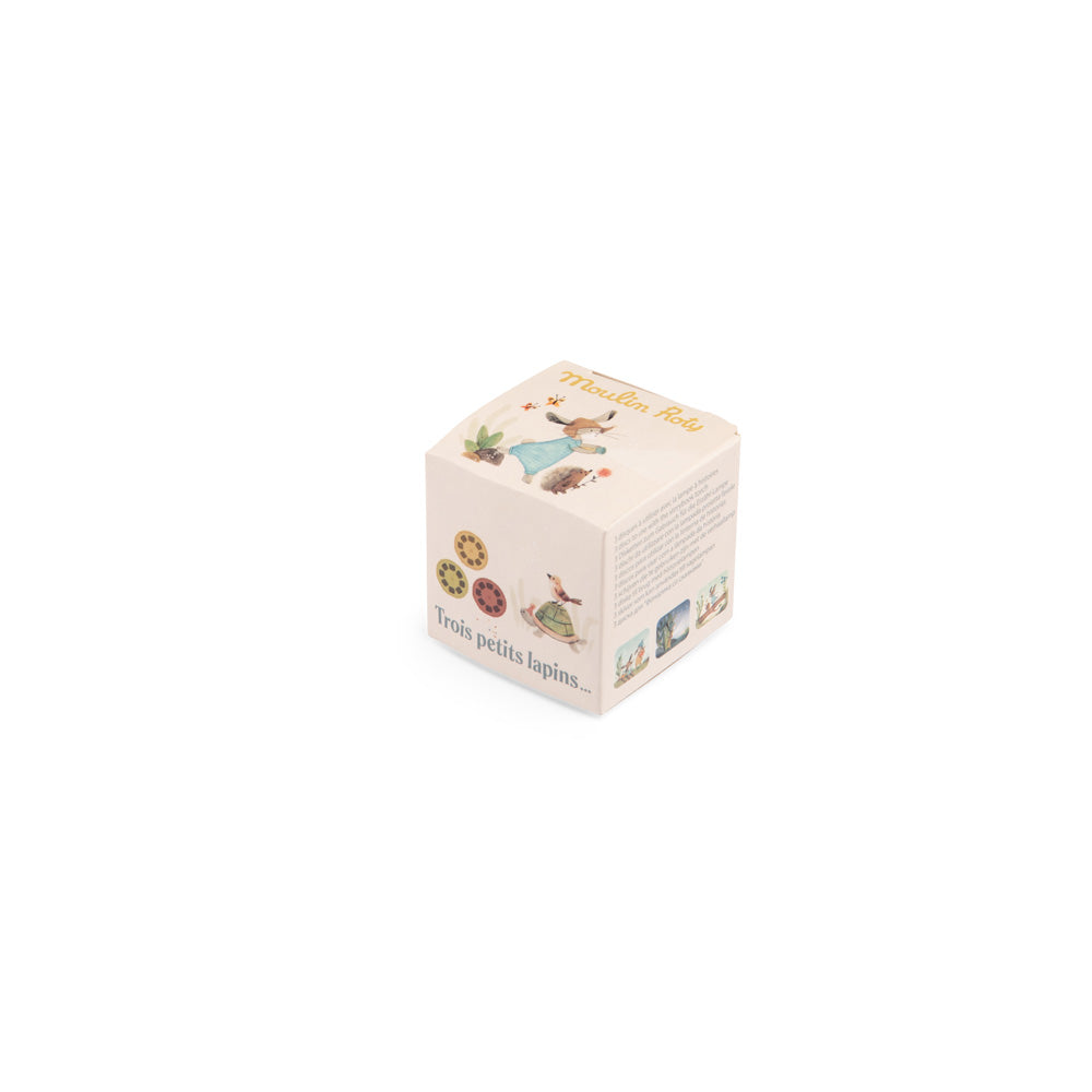 Scatola 3 dischi per lampada proietta storie, Conigli | Moulin Roty