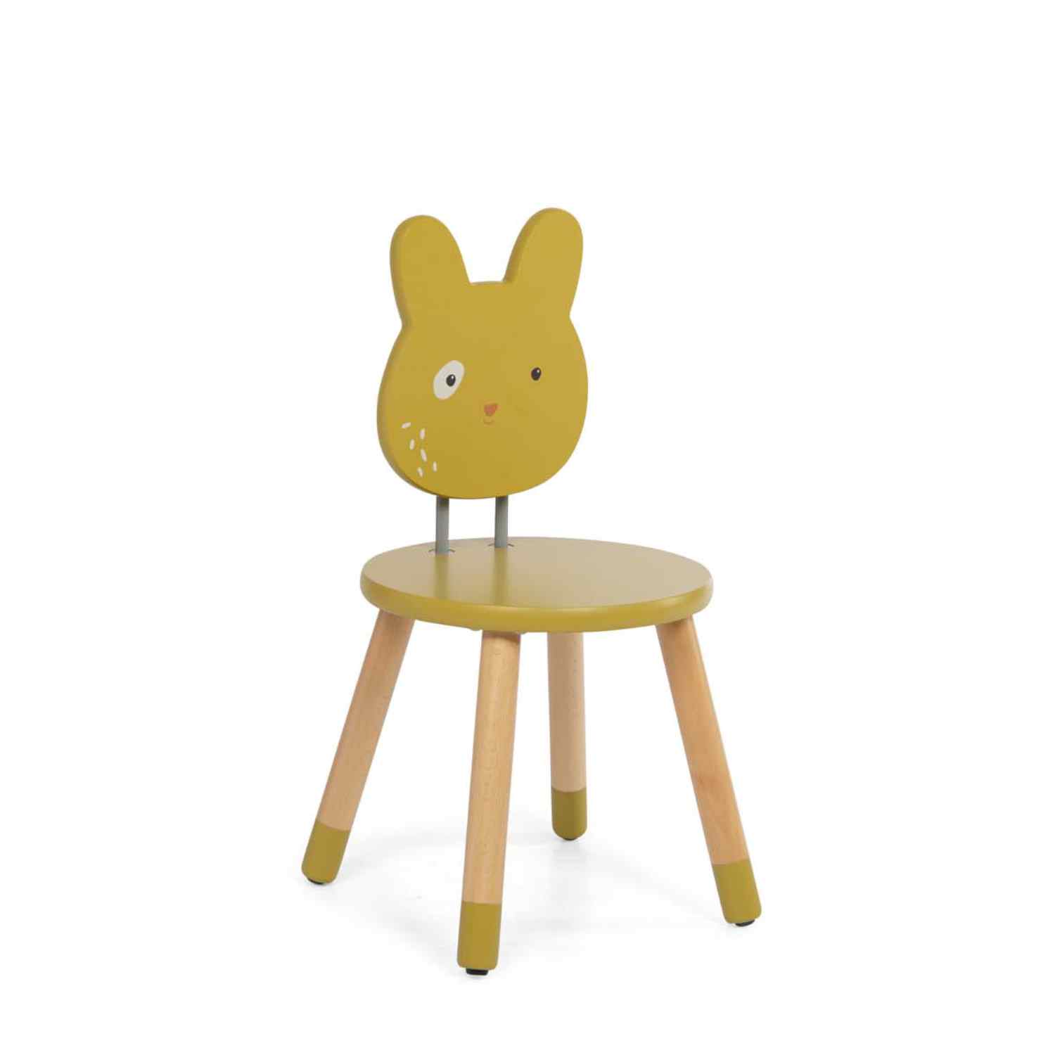 Wooden chair for children, Ochre Rabbit