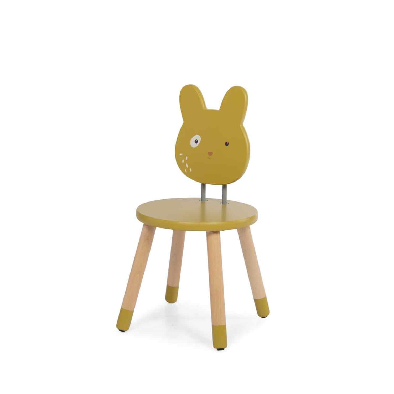 Wooden chair for children, Ochre Rabbit