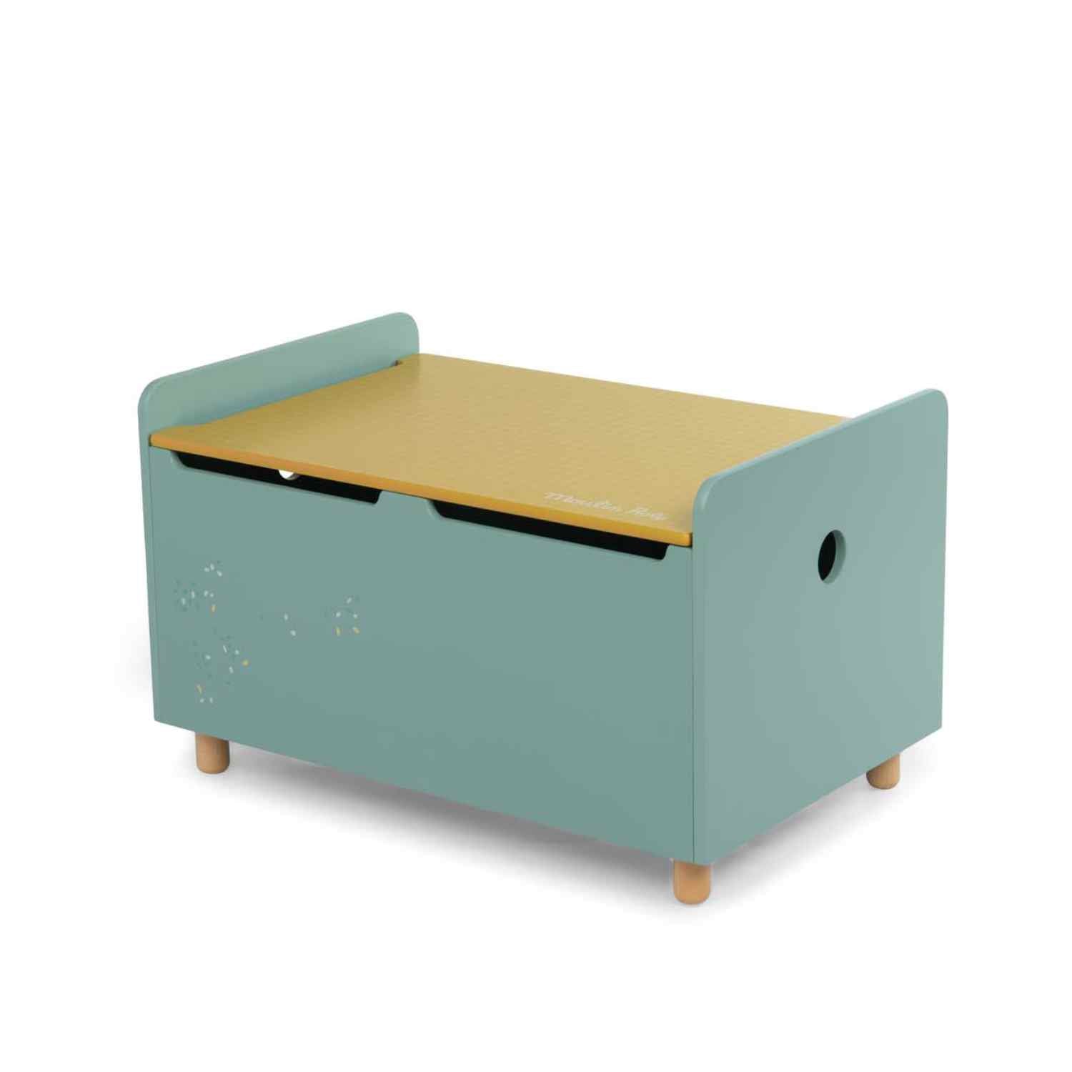 Wooden toy chest, Sage