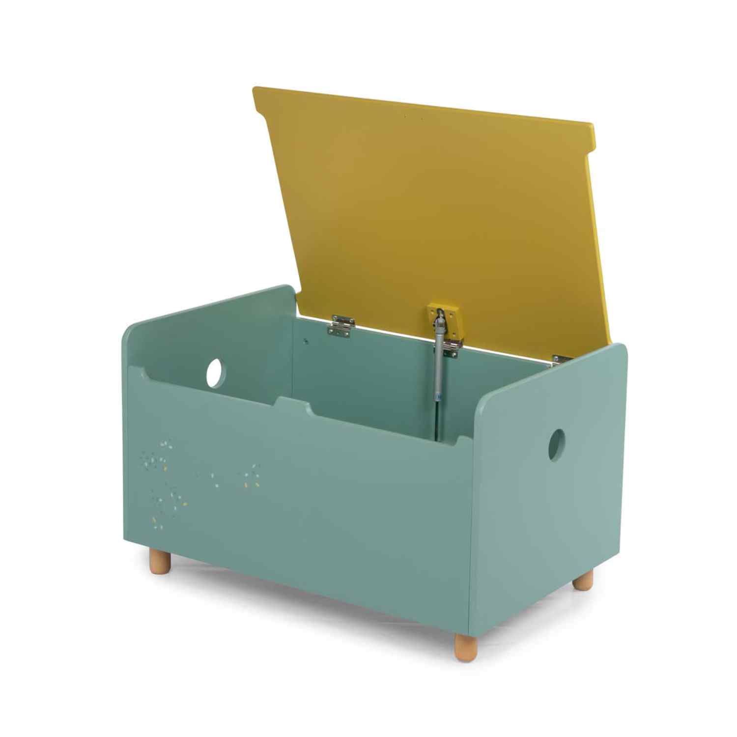 Wooden toy chest, Sage