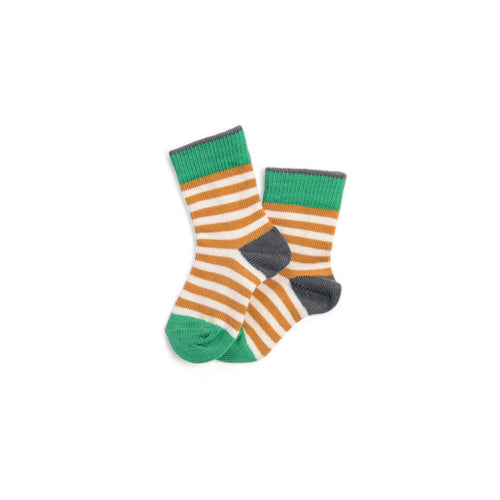 Calzini righe miele e verde, Jean | Moulin Roty