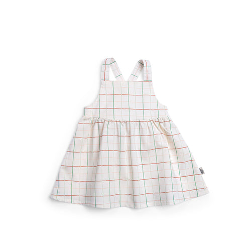 Abito in cotone bio stampato panna, Jessica | Moulin Roty