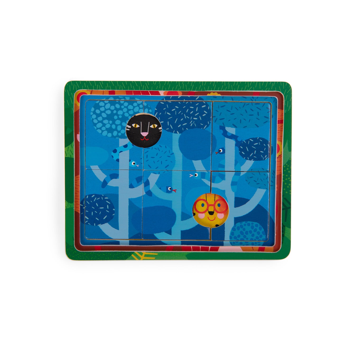 Moulin Roty | Puzzle 3 livelli in legno, Les Toupitis