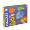 Progressive animal-theme puzzles