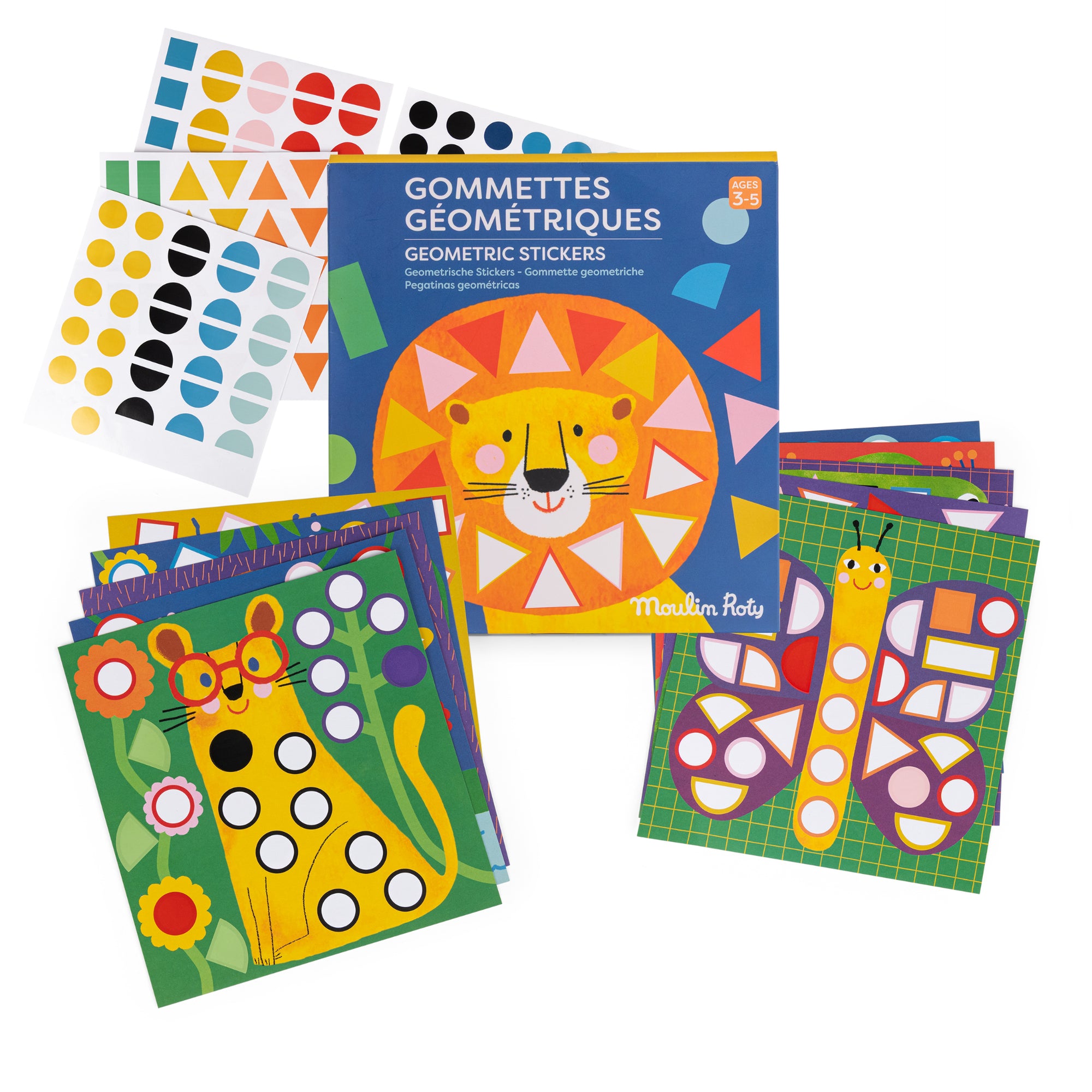 Geometric adhesive stickers, Les Toupitis