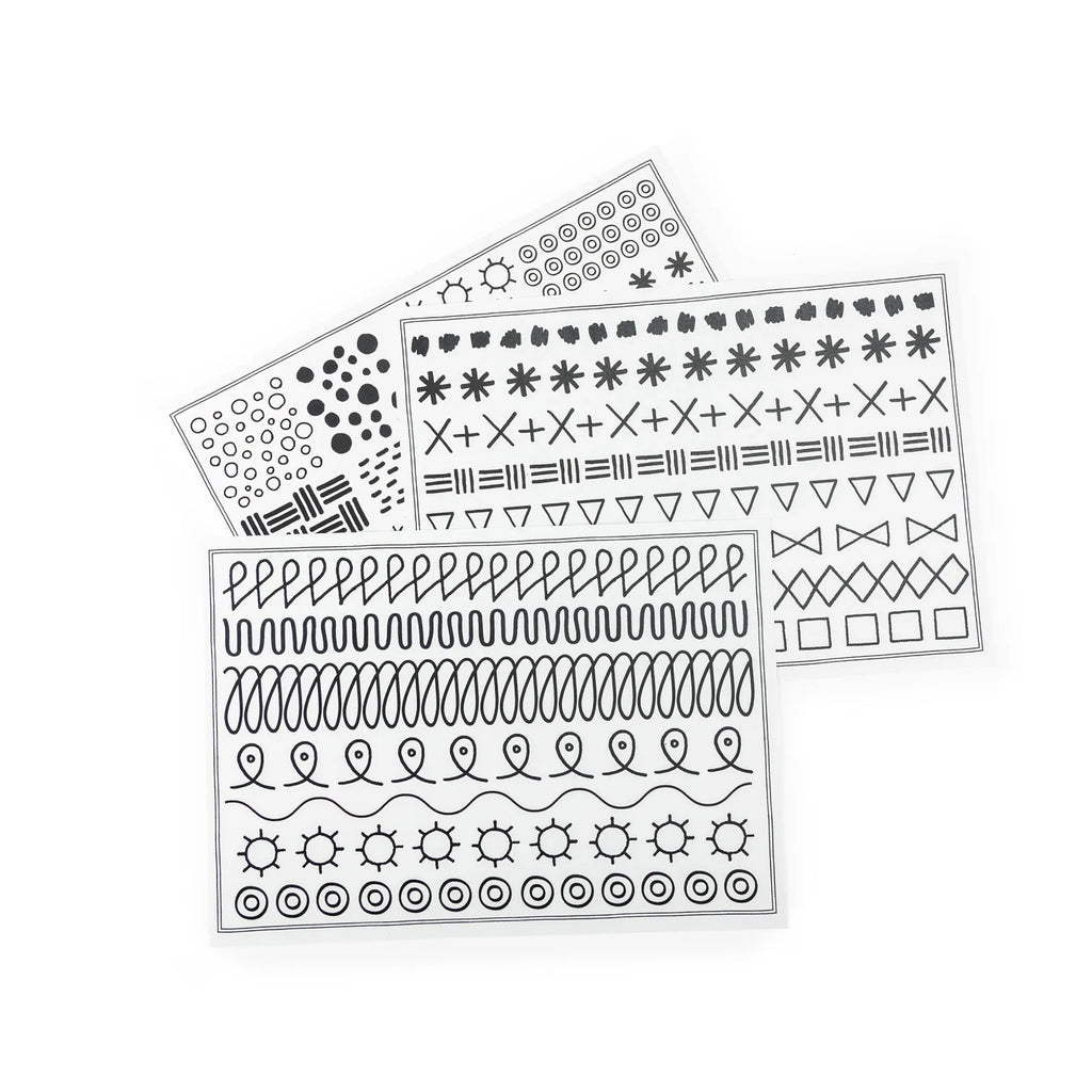 24 Drawing templates, Les Toupitis