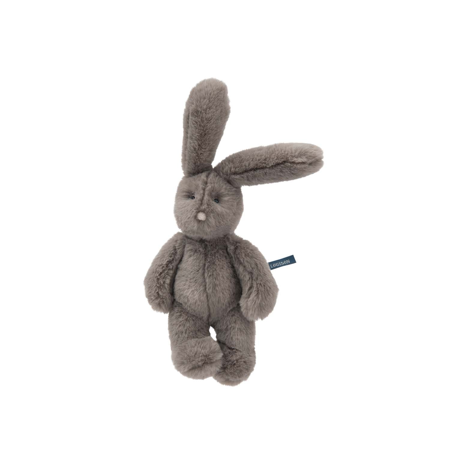 Small grey rabbit plush toy