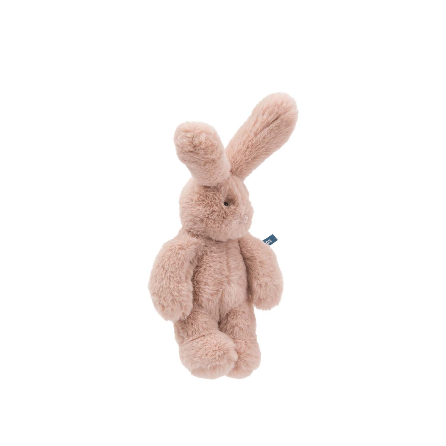 Small pink rabbit plush toy