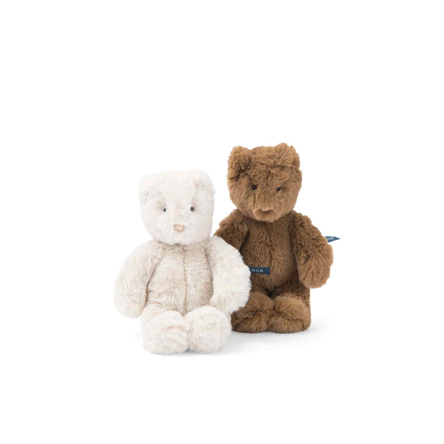 Small brown teddy bear plush toy
