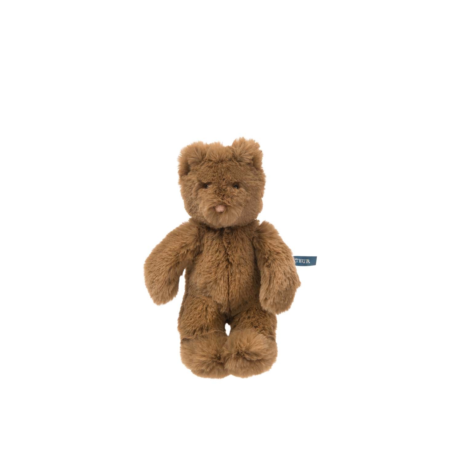 Small brown teddy bear plush toy