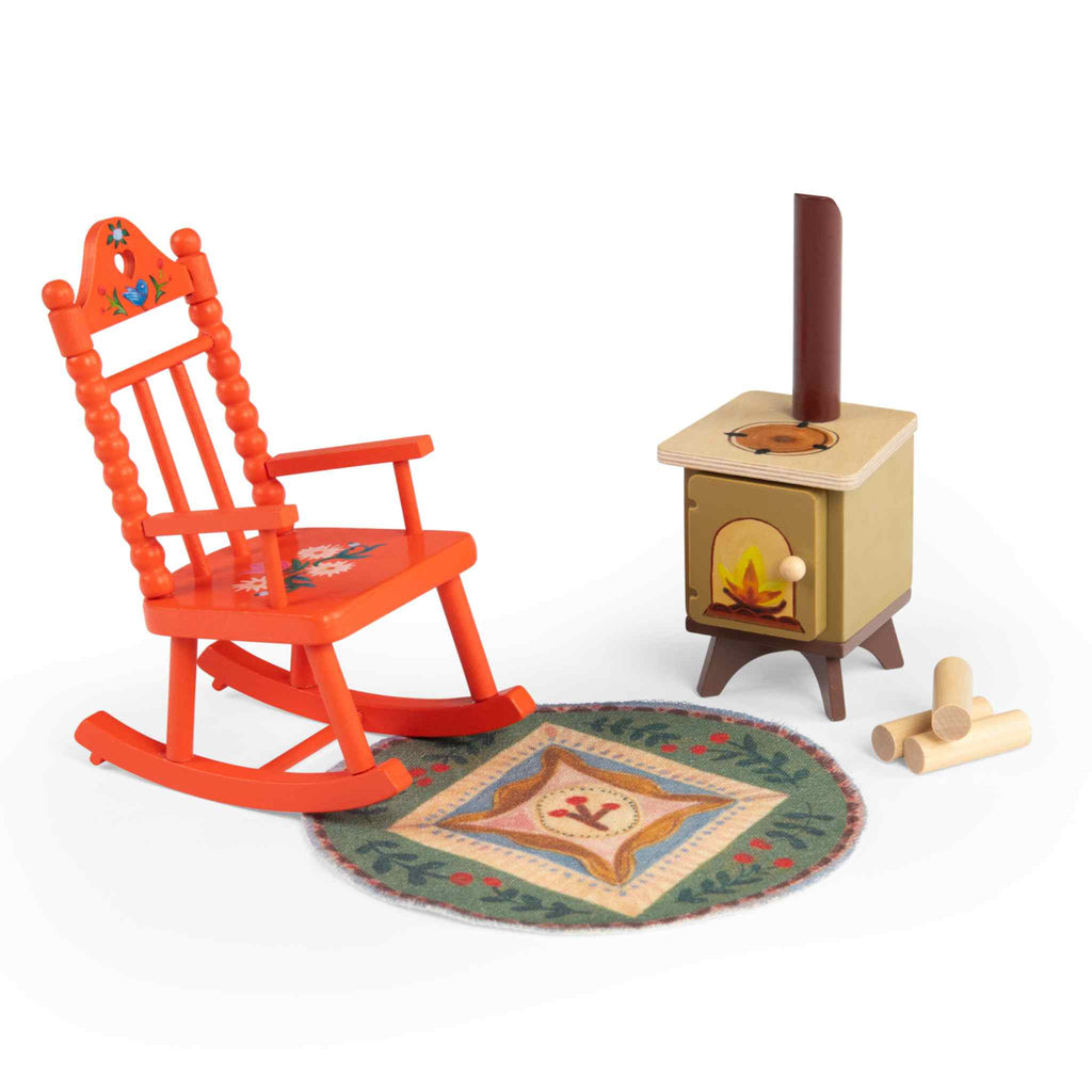 Set next to the fireplace, Minouchkas