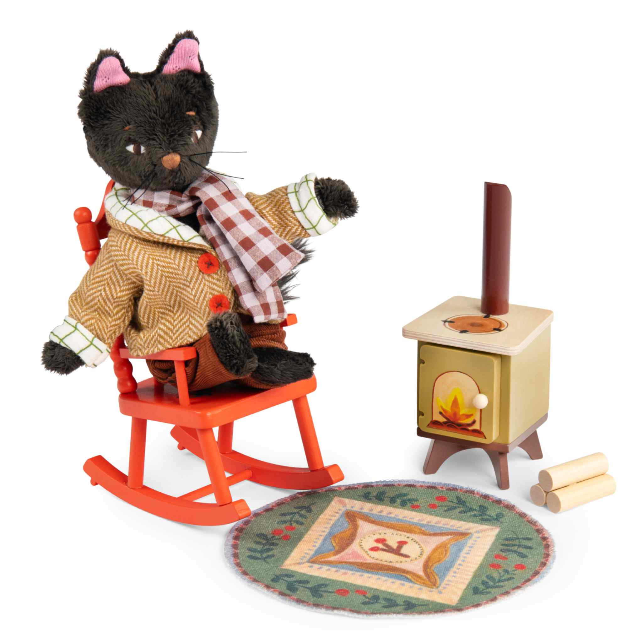 Set next to the fireplace, Minouchkas