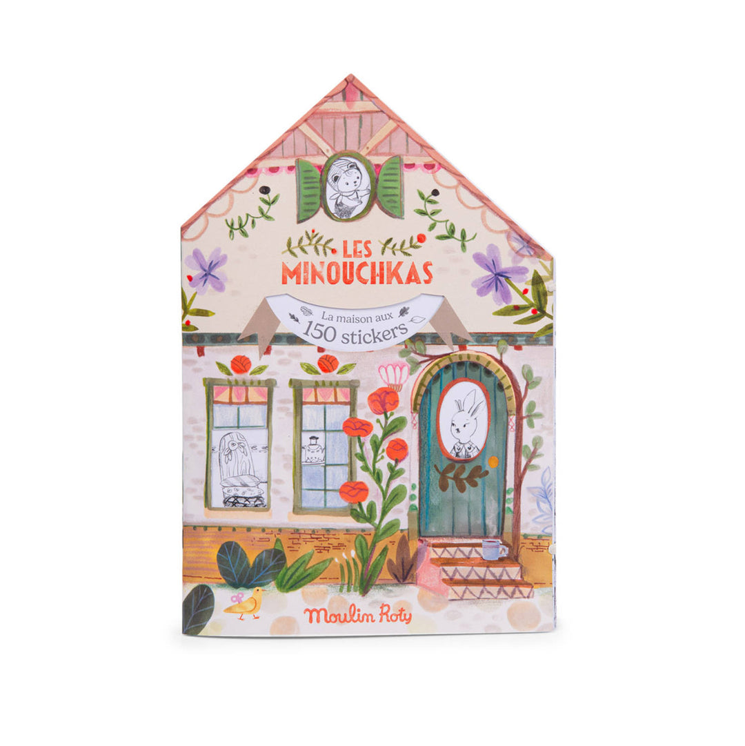 Quaderno da colorare con 150 adesivi, Les Minouchkas | Moulin Roty
