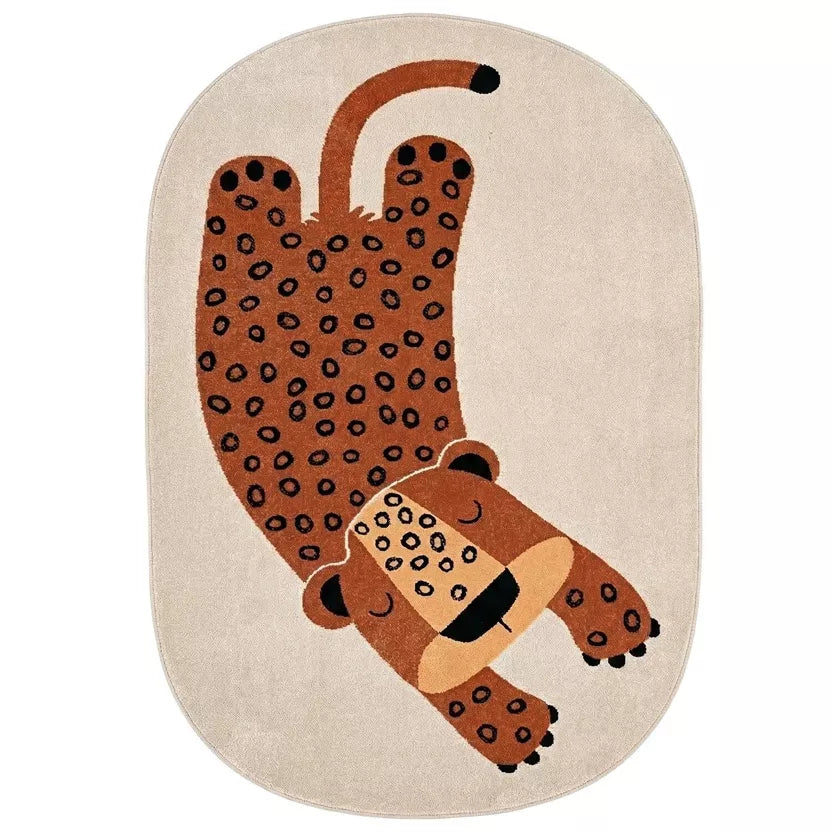 Tappeto per cameretta bambini, Leopardo