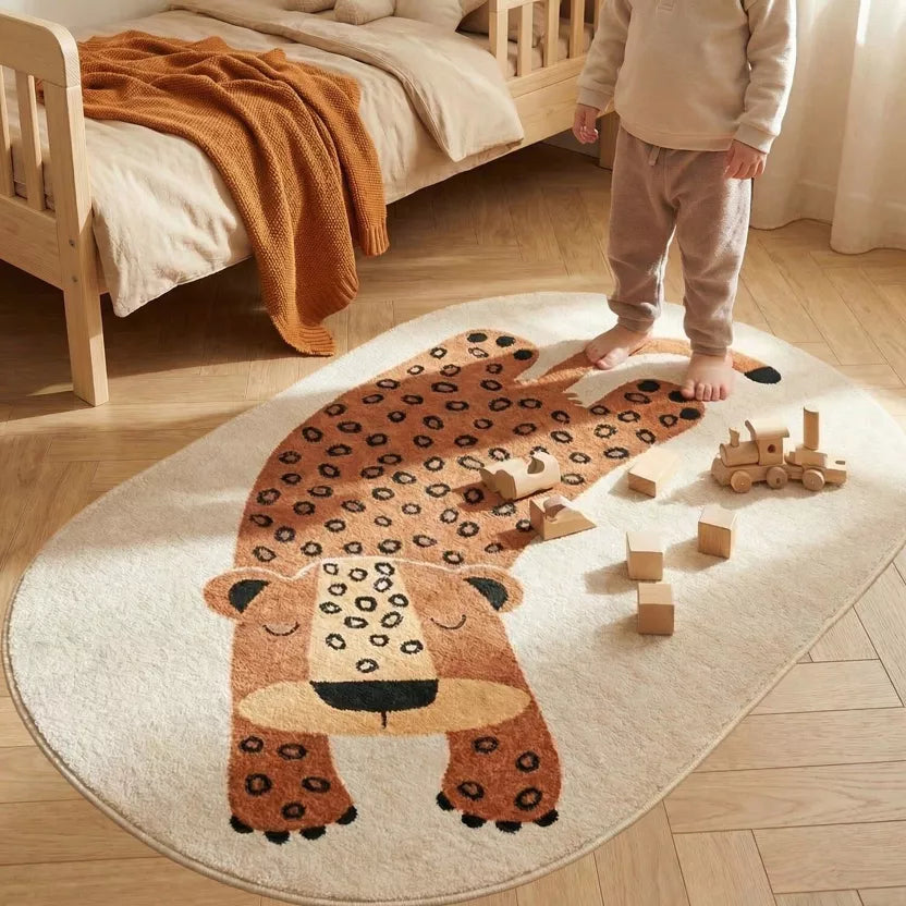 Tappeto per cameretta bambini, Leopardo
