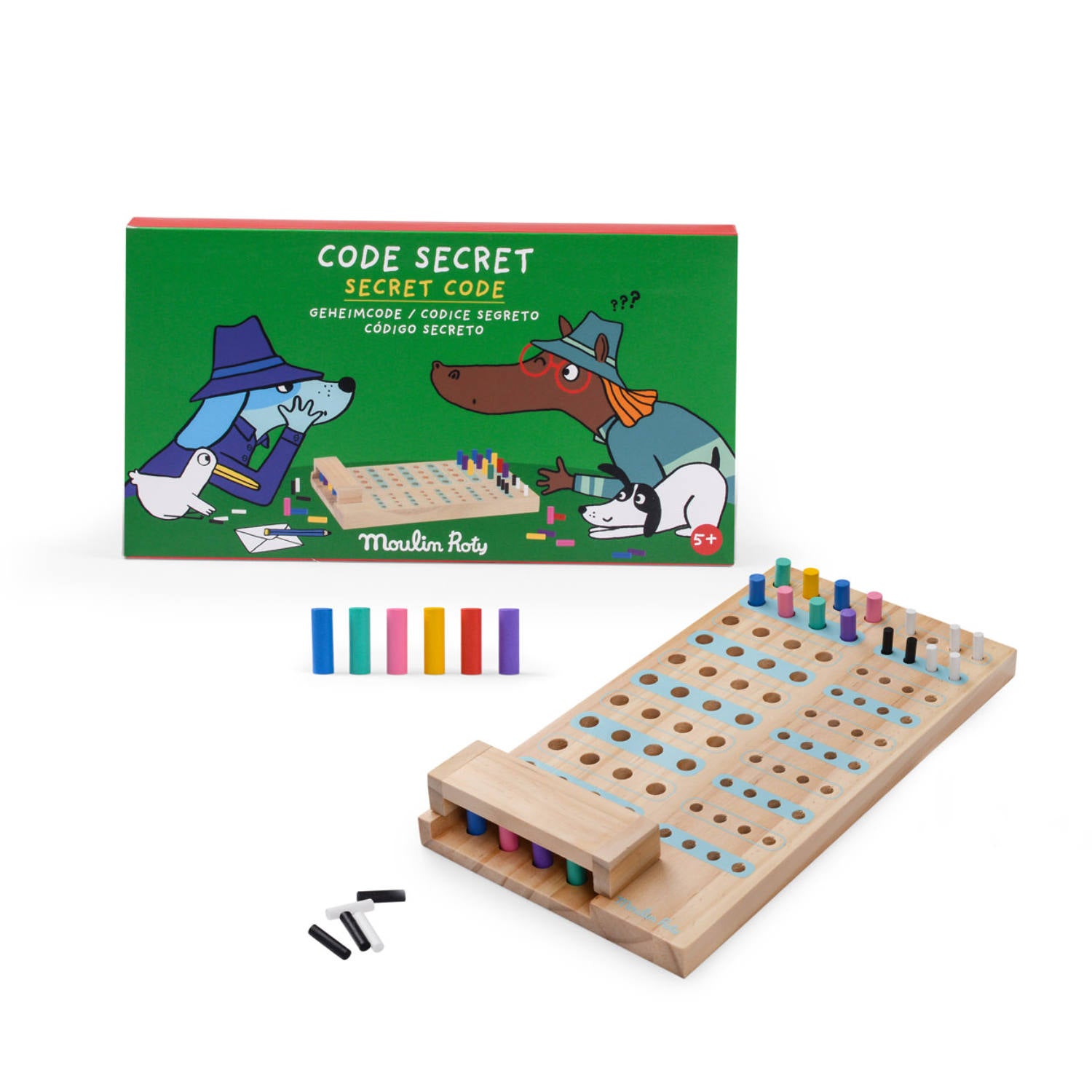 Gioco Codice segreto in legno, Les Loufoques | Moulin Roty