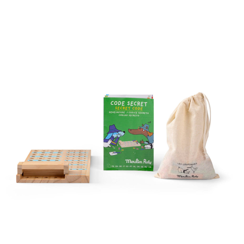 Gioco Codice segreto in legno, Les Loufoques | Moulin Roty