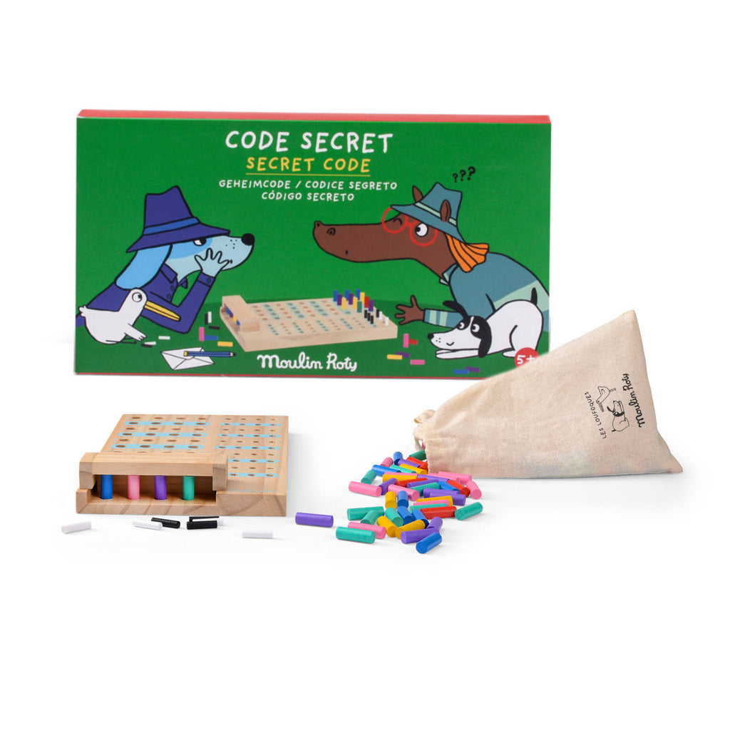 Gioco Codice segreto in legno, Les Loufoques | Moulin Roty