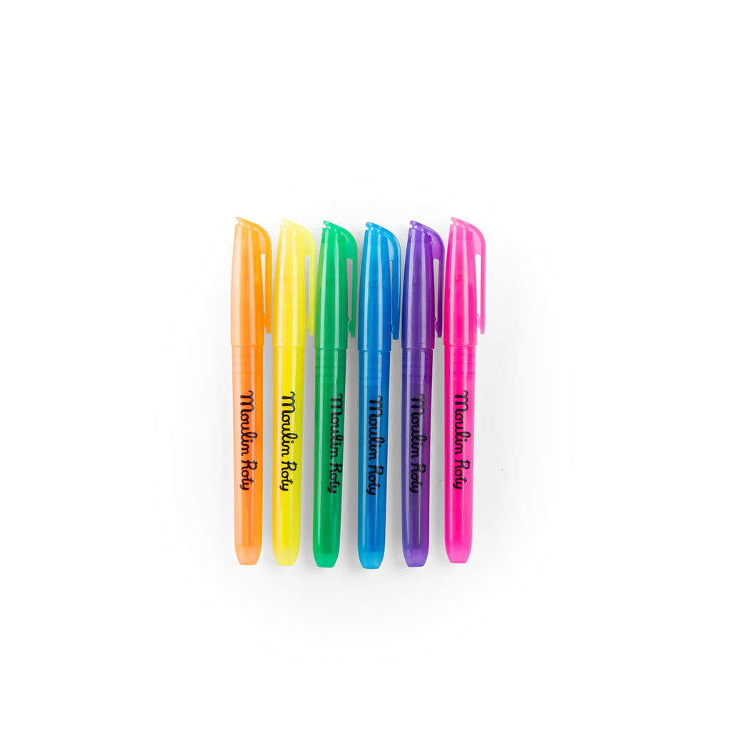 Fluorescent markers, 6 colors