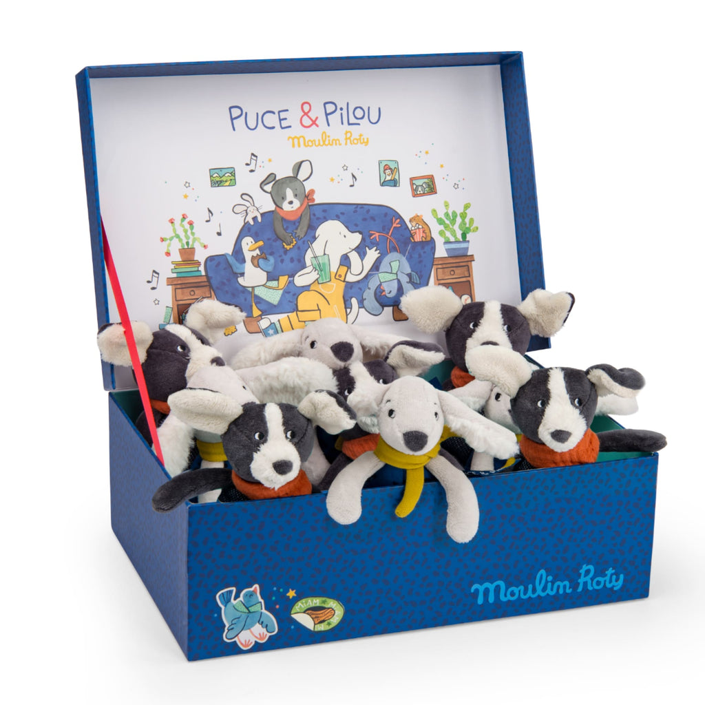 Puce small dog puppet