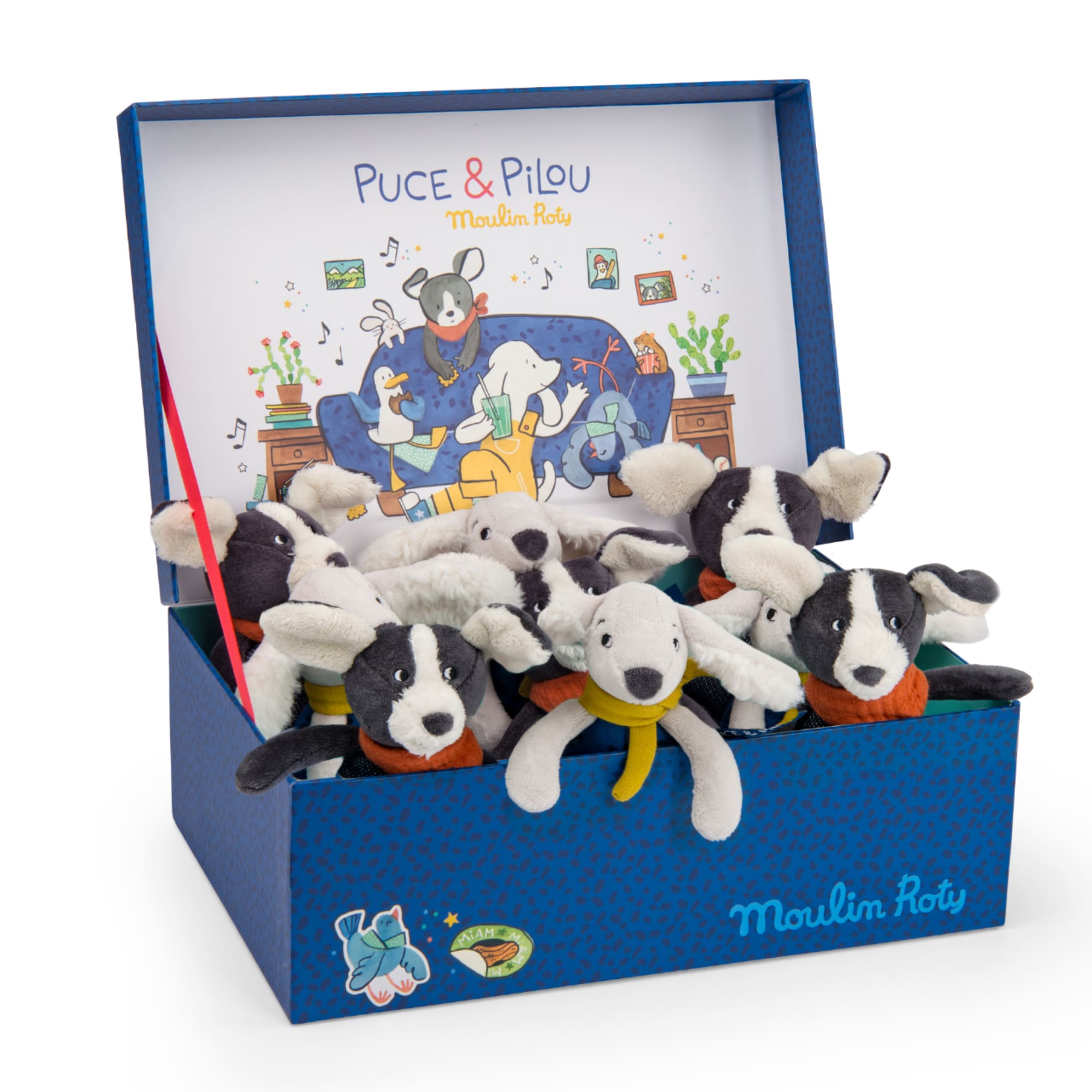 Puce small dog puppet