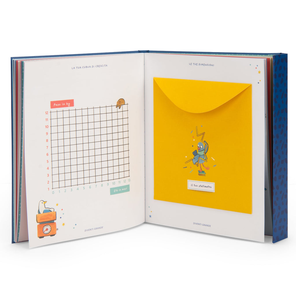 Libro nascita in Italiano (80 pagine) Puce e Pilou