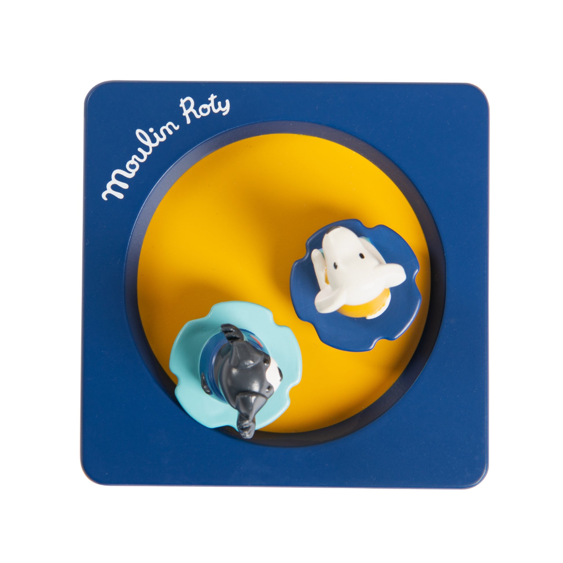 Scatola musicale in legno, Puce e Pilou