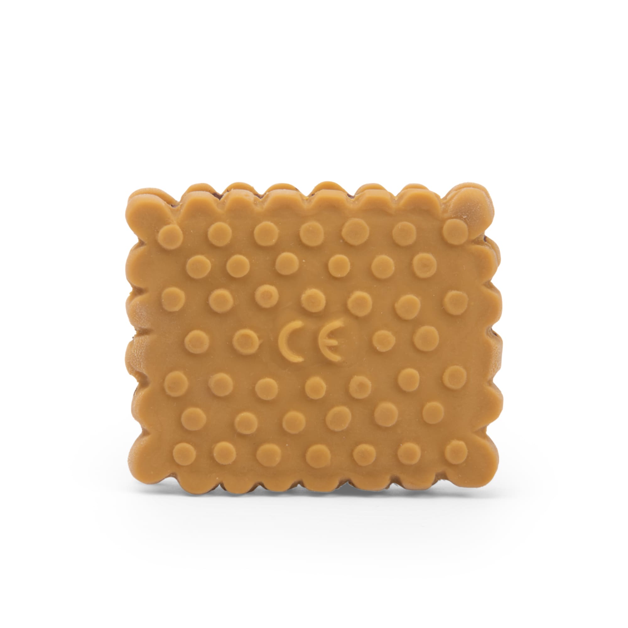 Rubber Teething Ring, Biscuit
