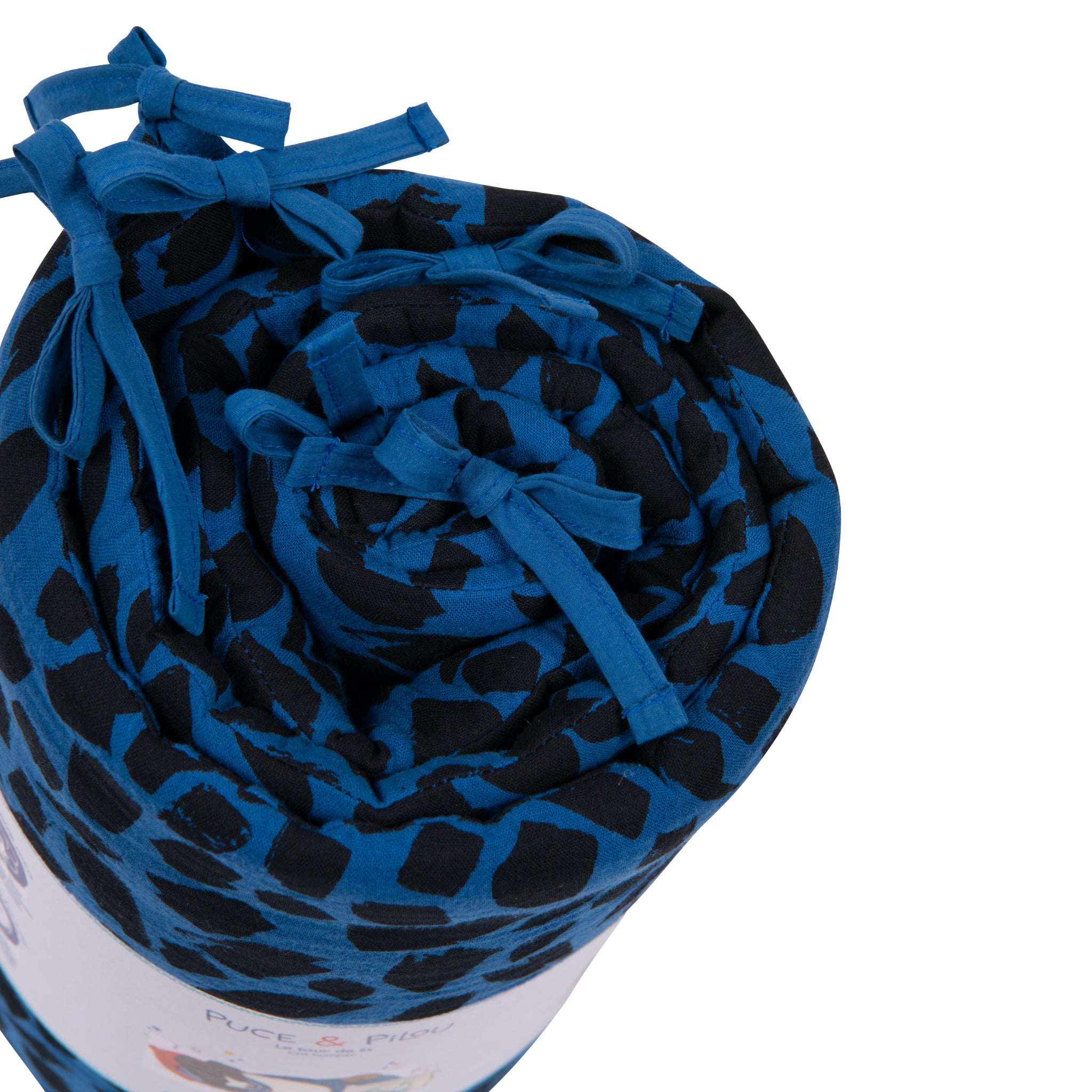 Cot bumper 180x33, Blue