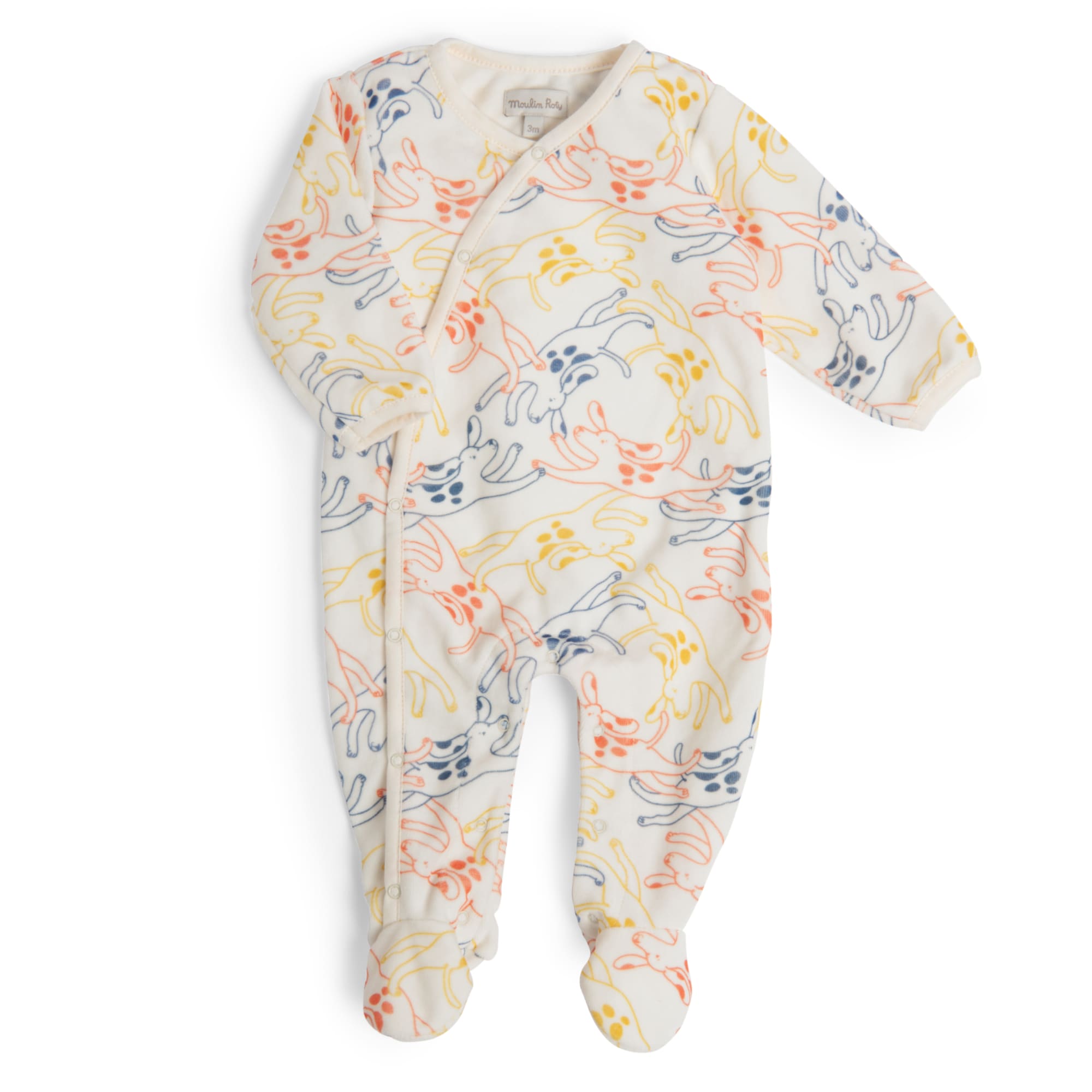 Chenille onesie, Puce and Pilou
