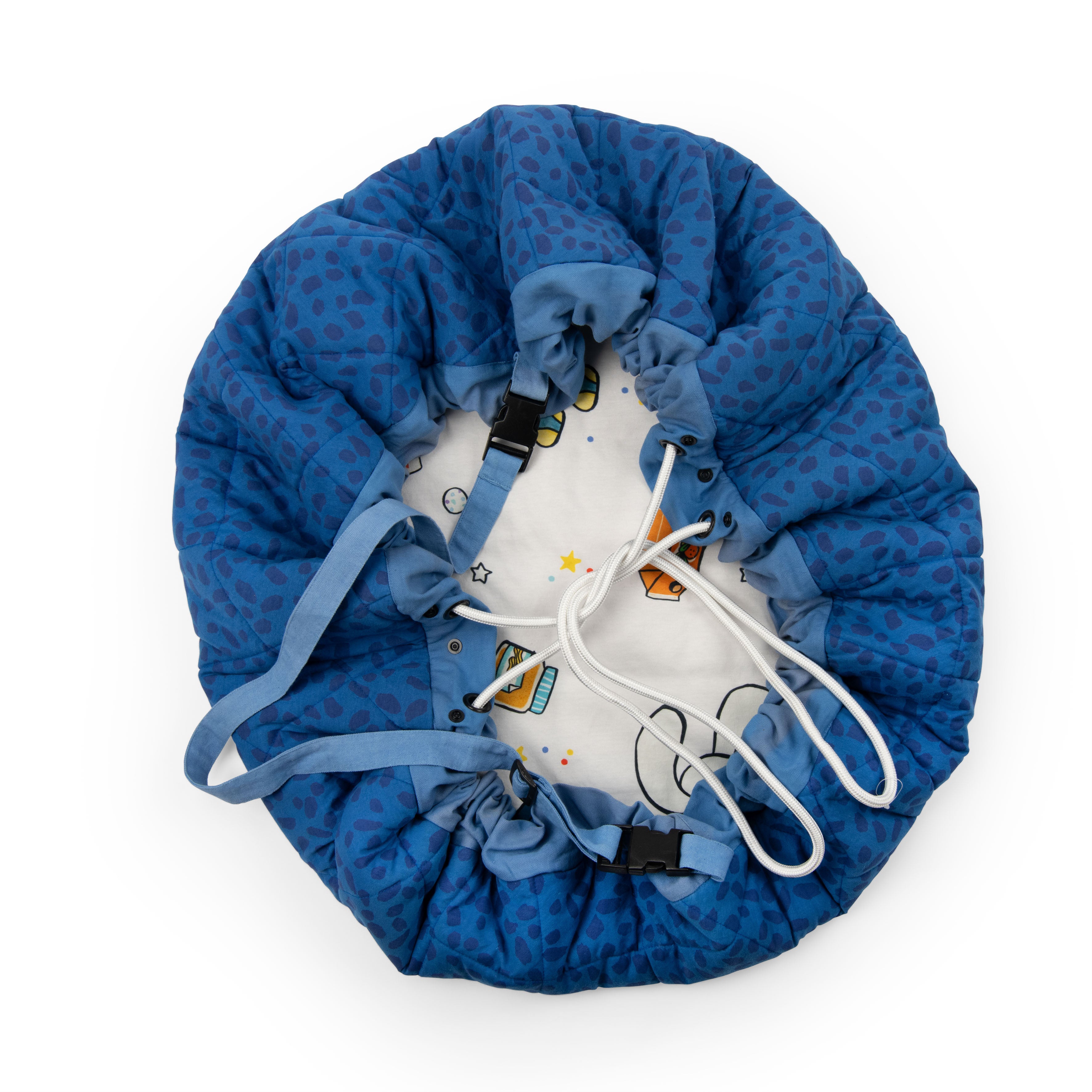 Play mat and toy storage bag, Puce and Pilou