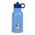 Stainless steel thermal bottle with straw, Puce and Pilou