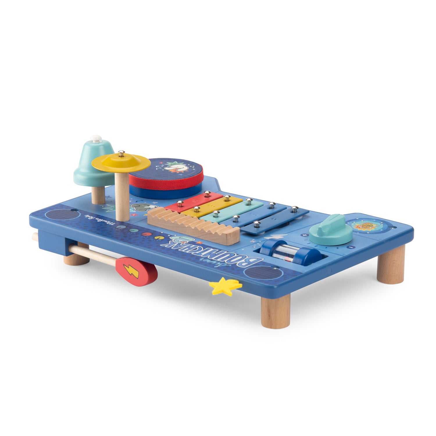 Wooden multi-activity music table