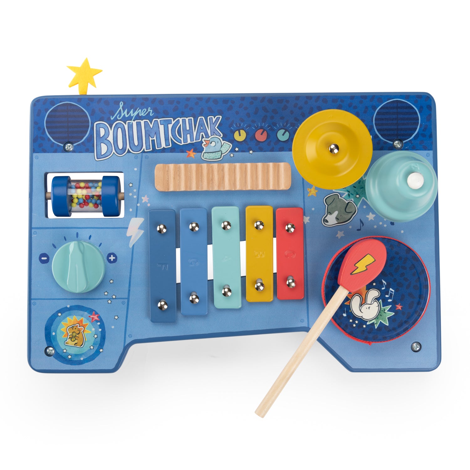 Wooden multi-activity music table