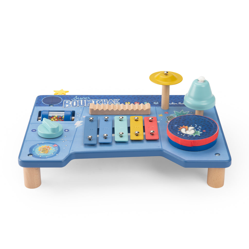 Wooden multi-activity music table