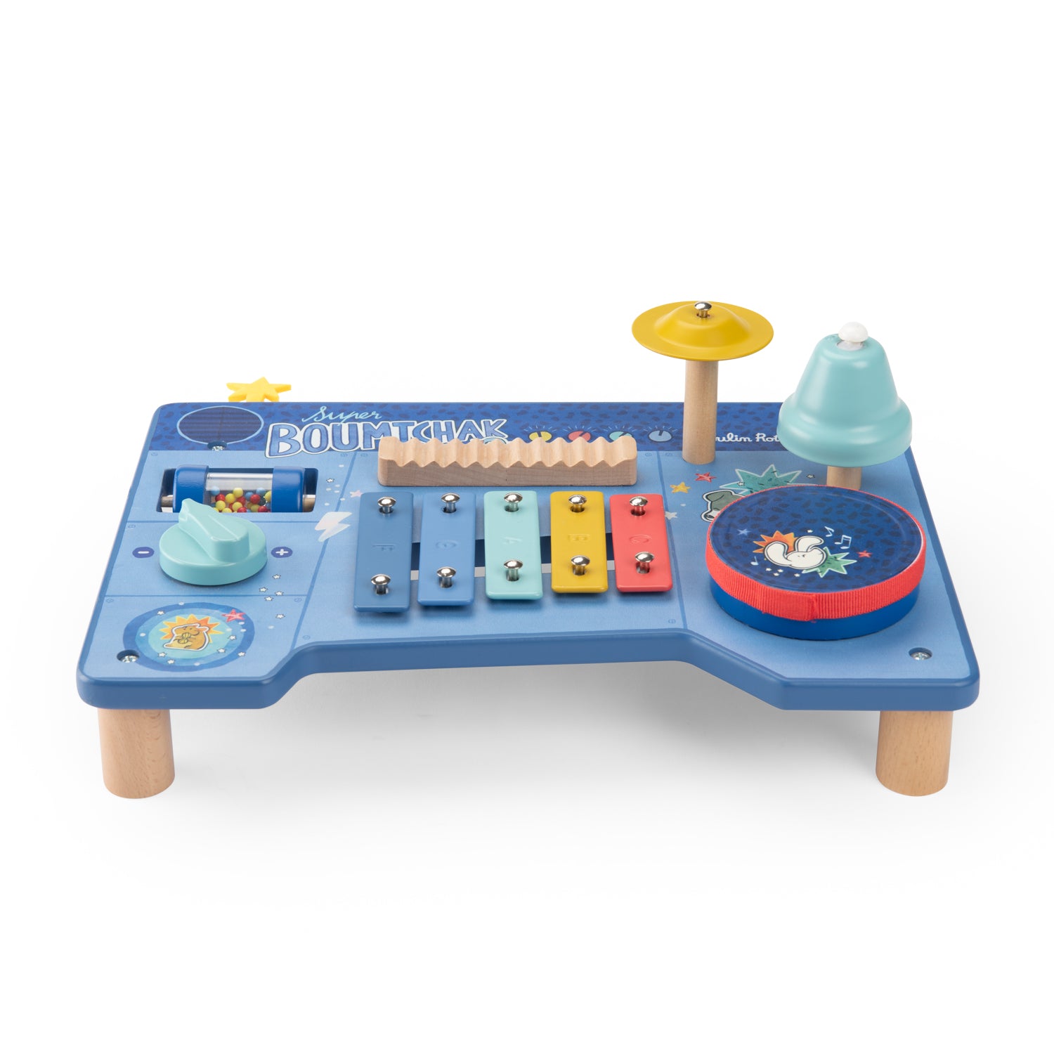 Wooden multi-activity music table