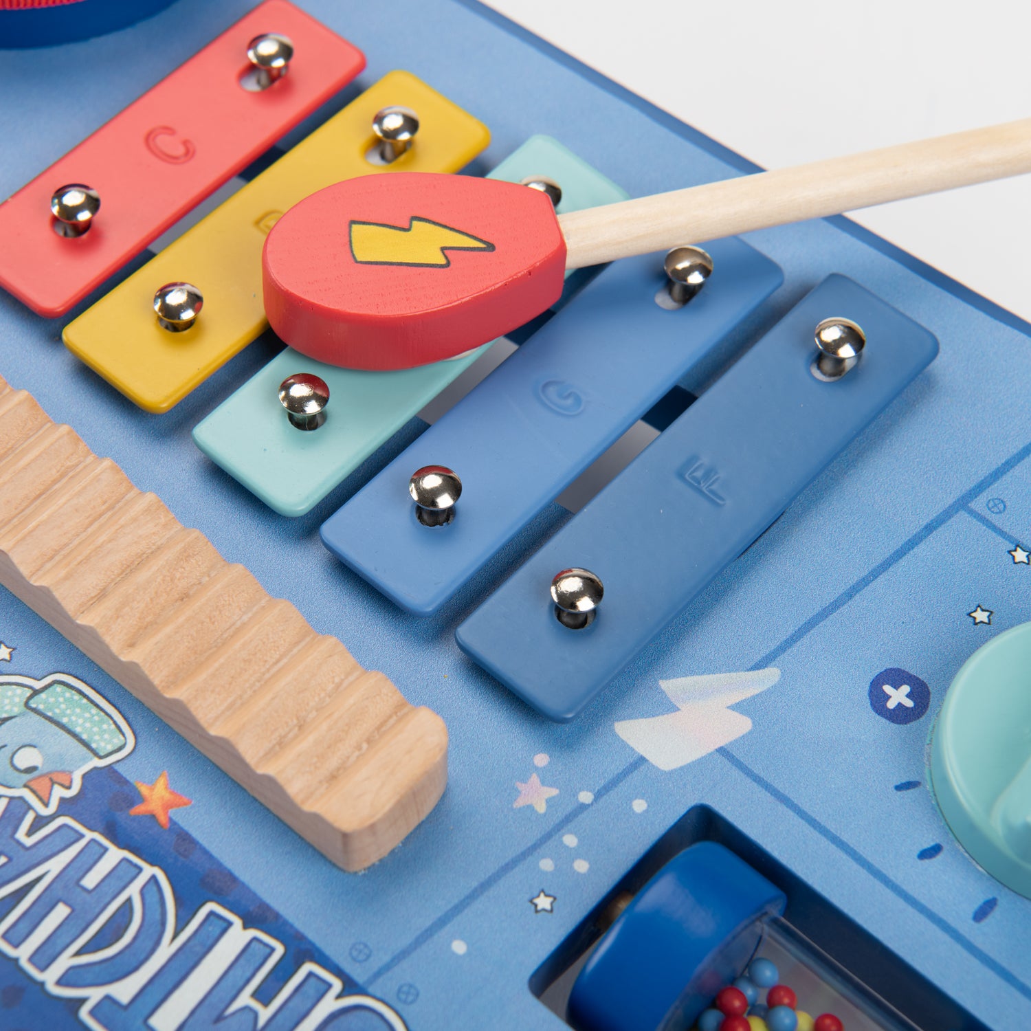 Wooden multi-activity music table