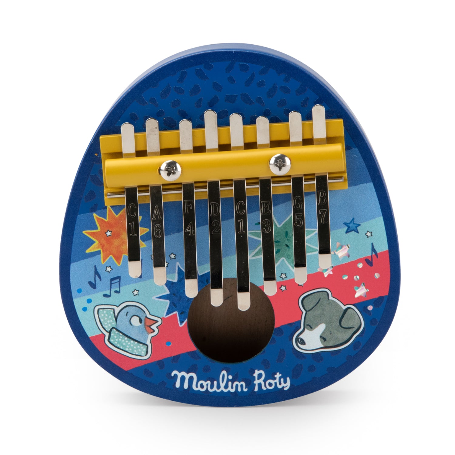 Wooden Kalimba, Puce and Pilou
