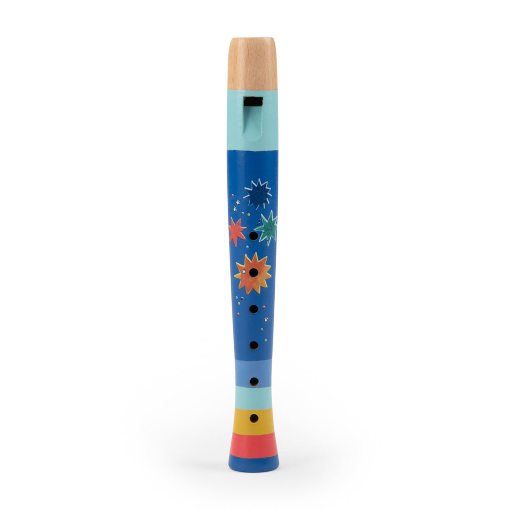 Wooden flute for children, Puce and Pilou