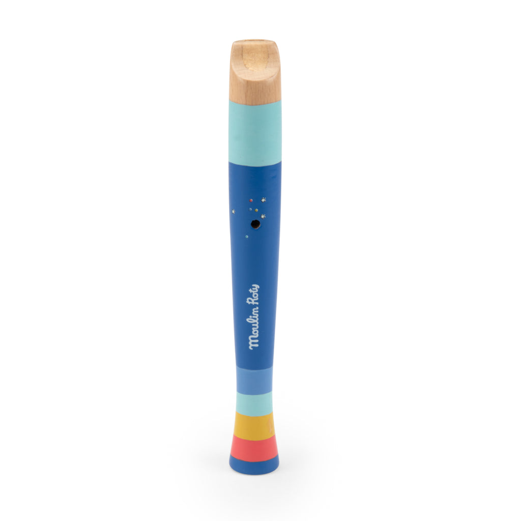 Wooden flute for children, Puce and Pilou
