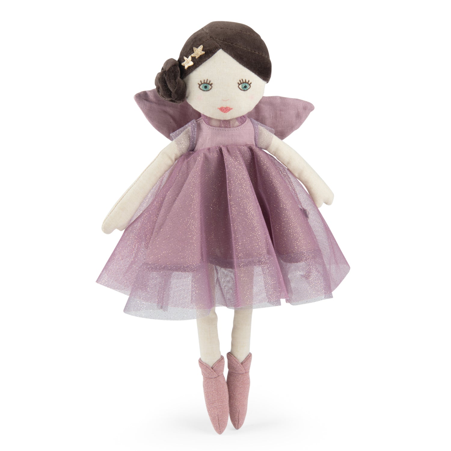 Fairy in fabric mauve, Isaline