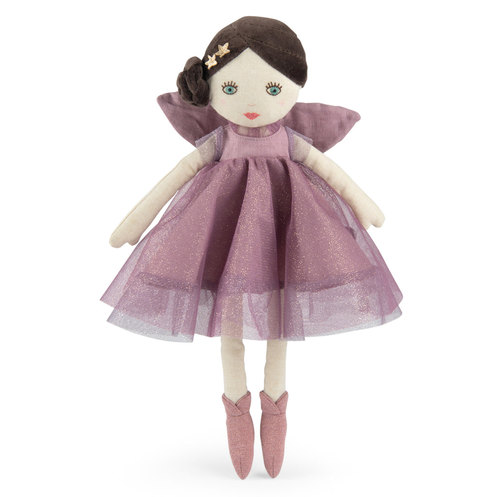 Fairy in fabric mauve, Isaline
