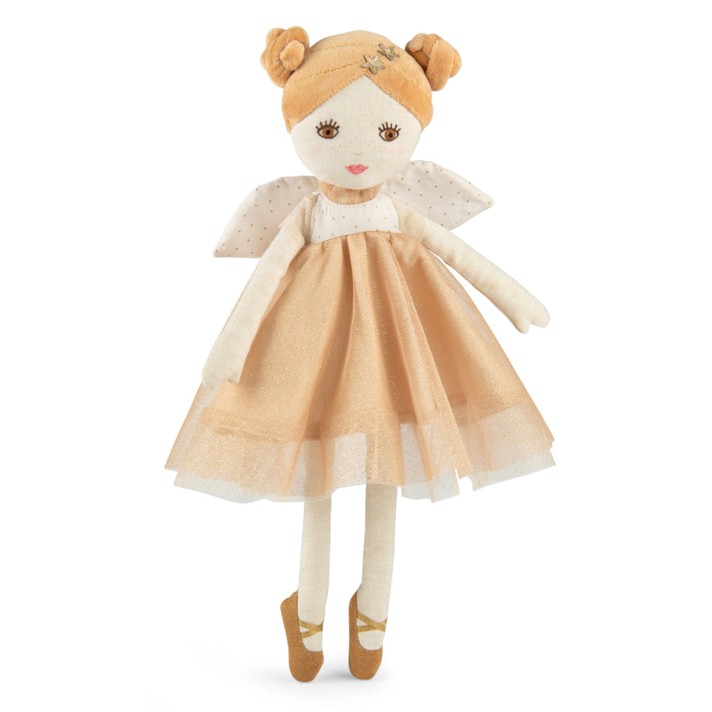 Fairy in gold-colored fabric, Mélusine