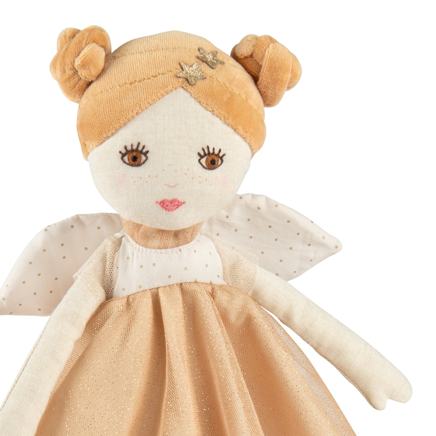 Fairy in gold-colored fabric, Mélusine
