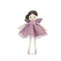 Little fairy made of mauve-colored fabric, Isaline