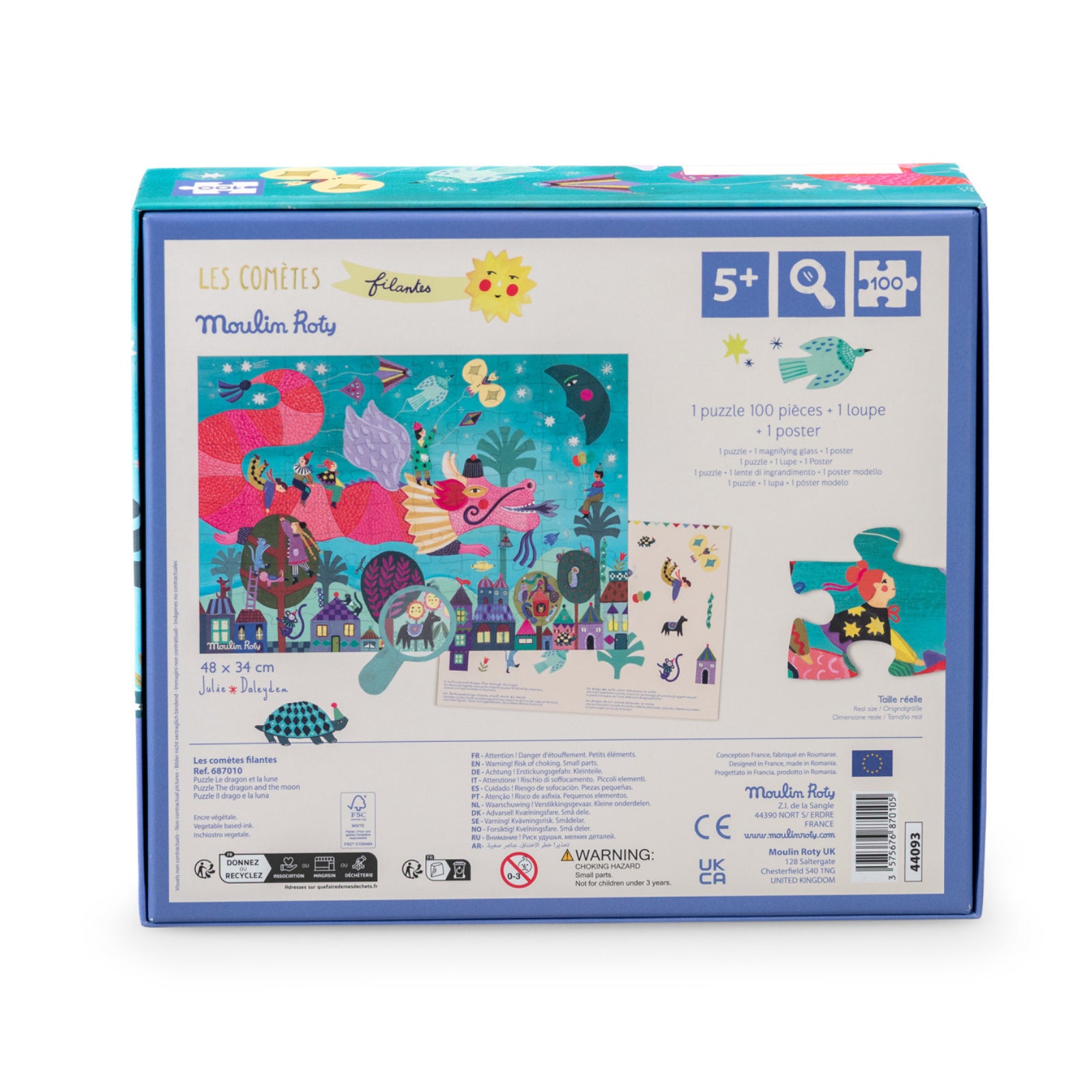 Puzzle Il drago e la luna, 100 pezzi