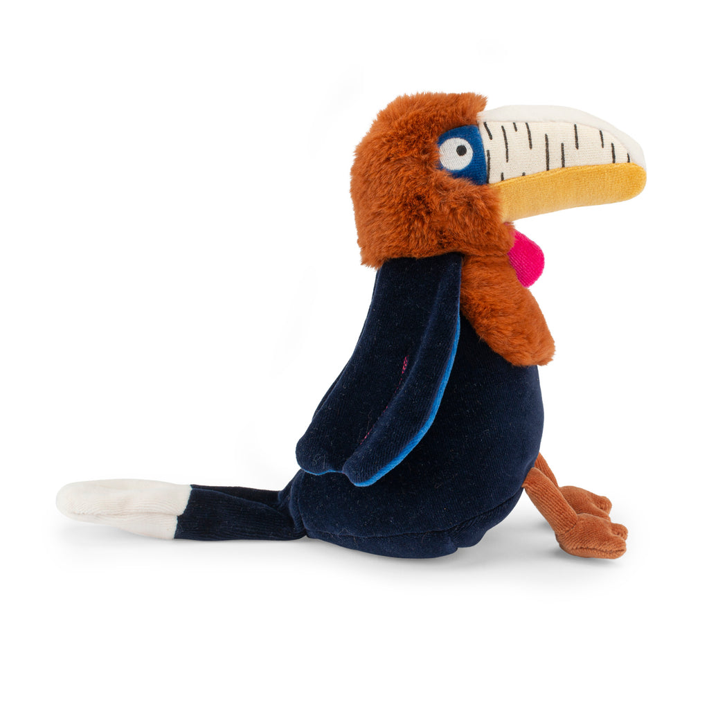 Peluche musicale, calao Litchi