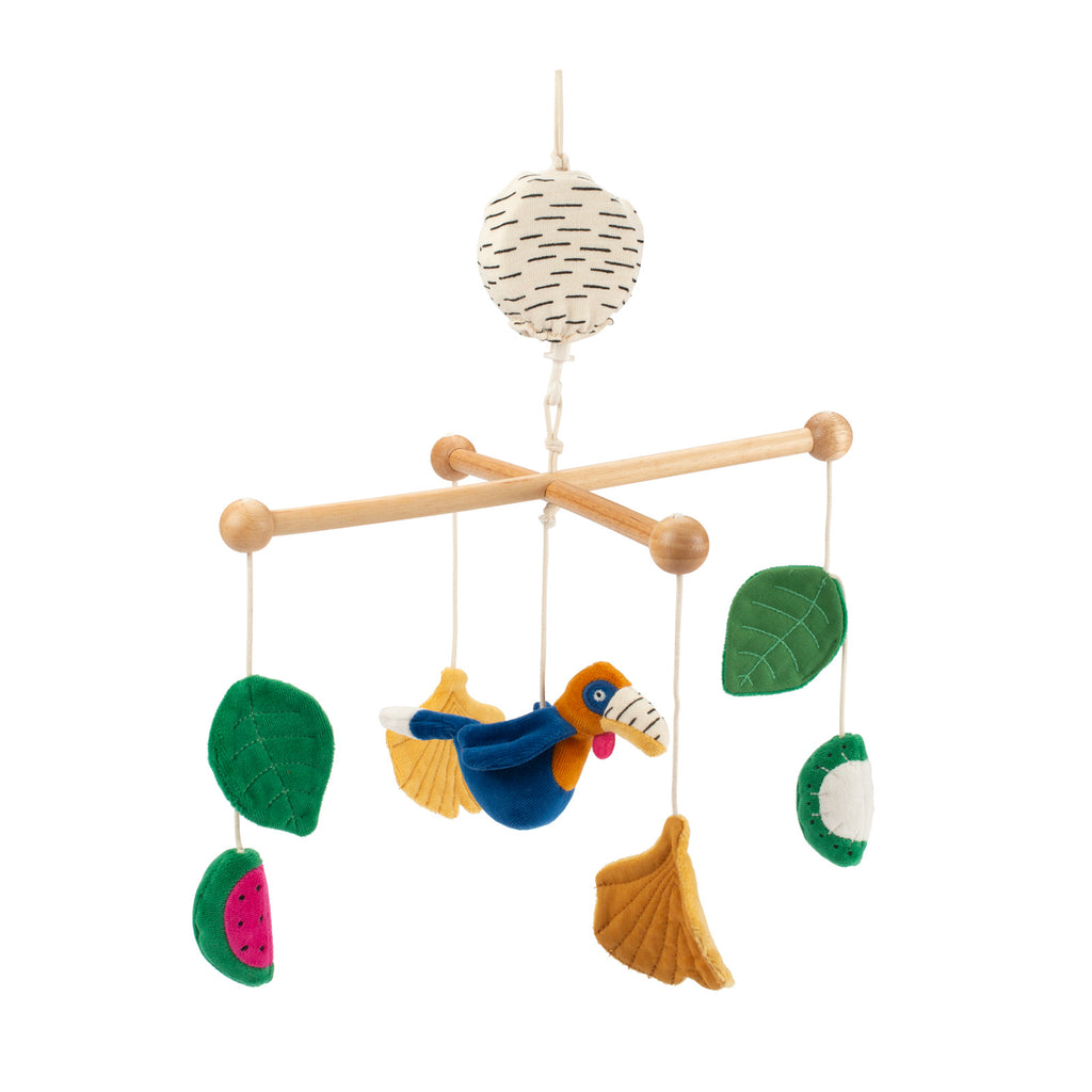 Mobile musical pour lit bébé, La forêt Mawa